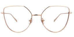 Ariel Cat Eye Gold Glasses0