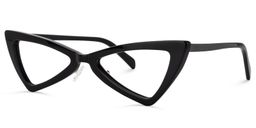 Cammie Cat Eye Black Glasses1