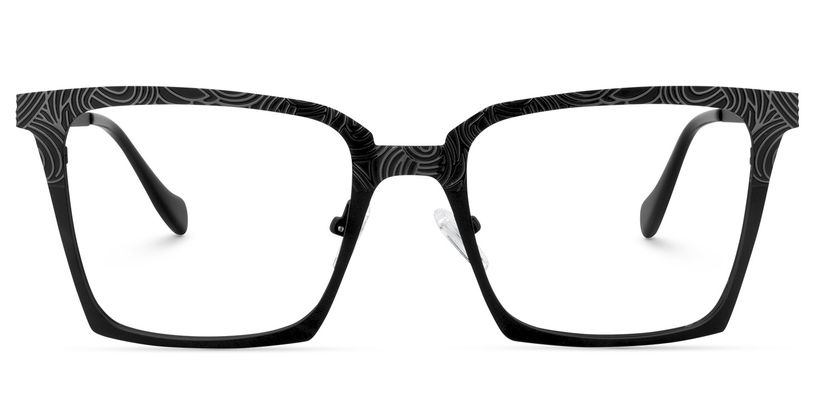 Clare Square Black Glasses