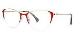 Cleanthe Cat Eye Red Glasses1