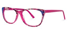 Cleatus Rectangle Bright Pink Glasses2