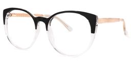 Manley Cateye Black-Clear Glasses1
