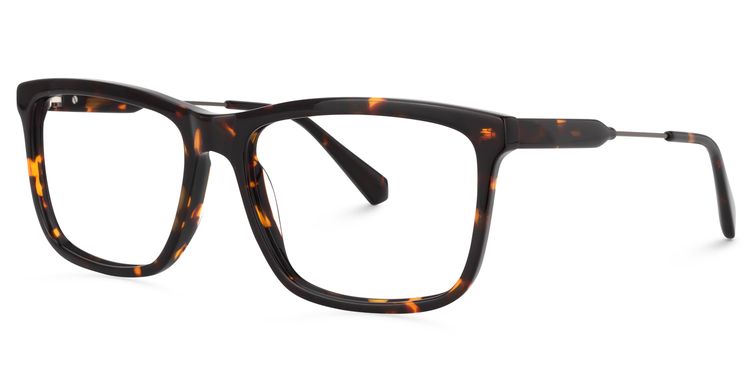 Darwin Rectangle Yellow-Tortoise Glasses