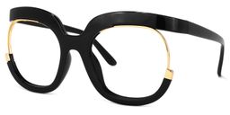 Darice Black Round Glasses1