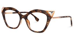 Decker Cat Eye Brown Glasses1