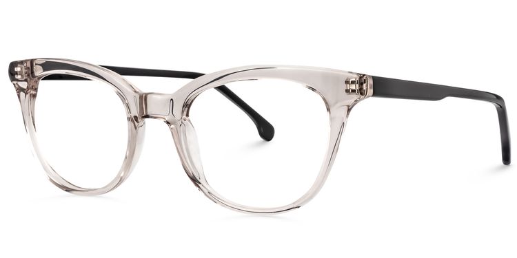 Dempsey Round Gray-Clear Glasses