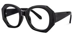 Desire Geometric Black Glasses2
