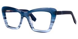 Armelin Cateye Blue Glasses1