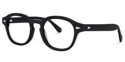 Darrin Round Black Glasses2