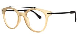 Luisa Round Beige Glasses1
