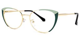 Leilani Cateye Green Glasses1