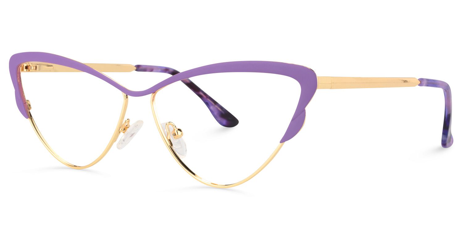Cat Eye Purple Glasses | Zeelool Glasses2