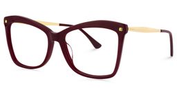 Isaebella Butterfly Dark-Red Glasses1