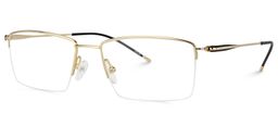 Edwin Rectangle Gold Glasses1