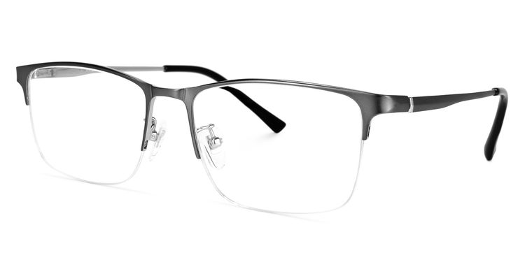 Priscila Rectangle Gray Glasses