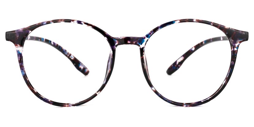 Blanco Round Floral Glasses