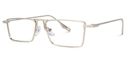 Mallet Rectangle Silver Glasses1