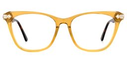 Necole Cateye Yellow Glasses0