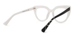 Lloyd Cateye White Glasses3