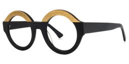 Goenner Round Yellow Glasses1