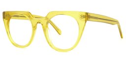 Lucie Cateye Yellow Glasses1
