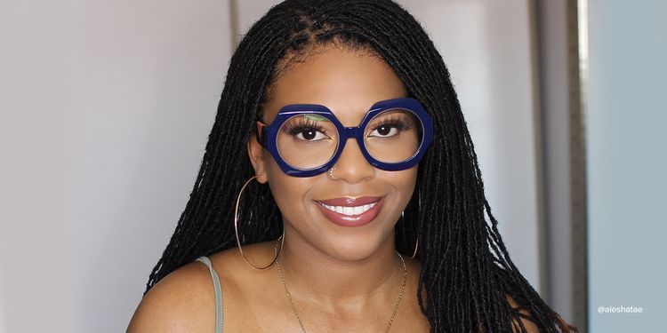 Geoffrey Geometric Dark-Blue Glasses