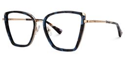 Nilsa Cateye Blue Glasses1