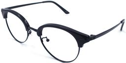 Malcolm X Browline Black Eyeglasses2