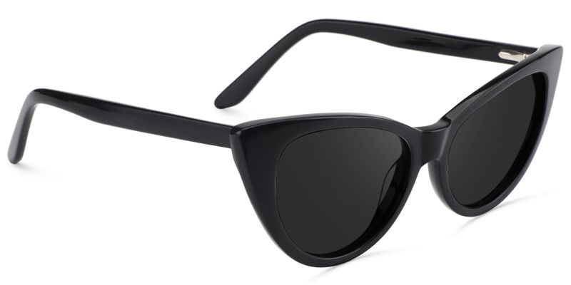 Marilyn Black Frame Sunglasses with Cat Eye Style | ZEELOOL UK2