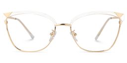 Exey Cateye White Glasses0