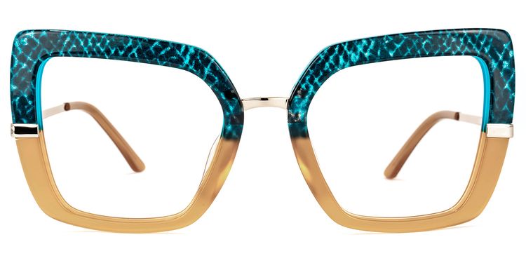 Natalin Square Brown Glasses