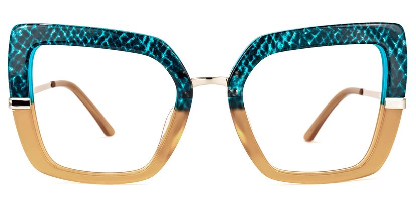 Natalin Square Brown Glasses