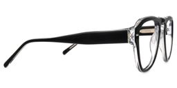 Worsley Geometric Black Glasses2