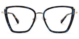 Nilsa Cateye Blue Glasses0