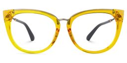 Dalton Cateye Yellow Glasses0