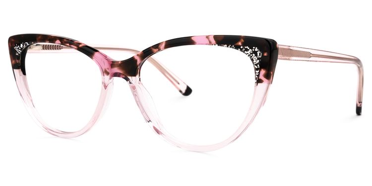 Linette Cateye Pink-Tortoise Glasses