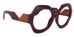 Geoffrey Geometric Dark-Red Glasses2
