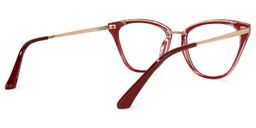 Hudson Cateye Red Glasses3