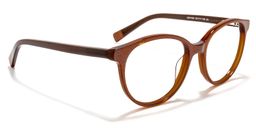 Emanuel Round Red-Brown Glasses1