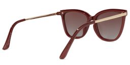 Tranika Cateye Dark-Red Glasses4