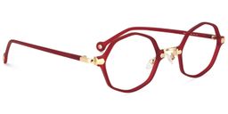 Ashley Geometric Red Glasses2