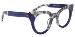 Godwin Cateye Blue Glasses2