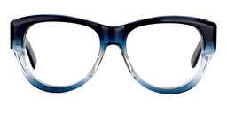 Isaac Round Dark Blue Glasses0