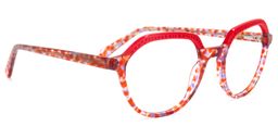 Fisher Geometric Red Glasses2