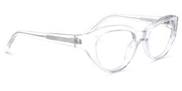 Farrah Oval Clear Glasses2