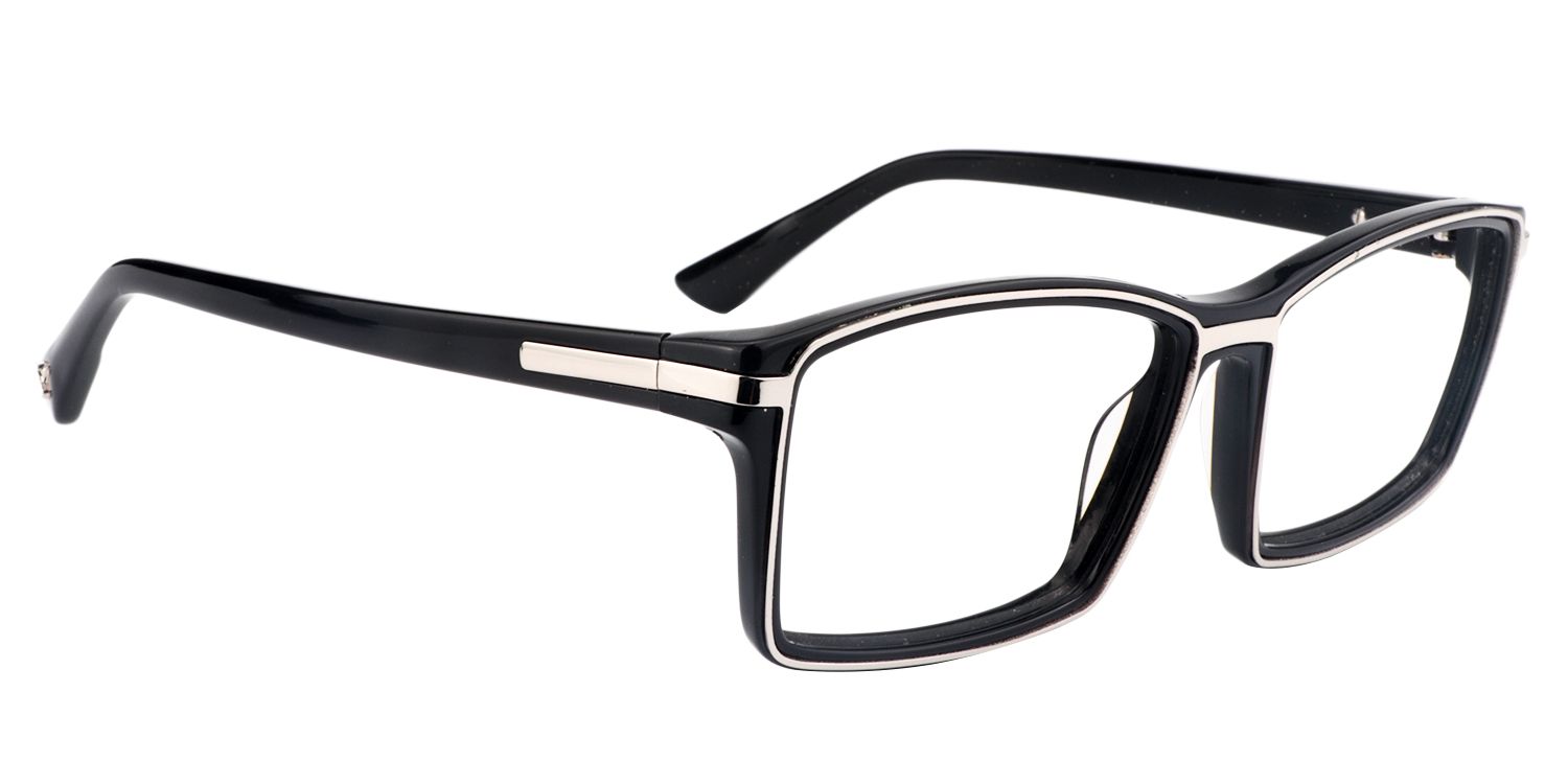Rectangle Black Glasses | Zeelool Glasses2