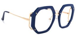 Mariah Geometric Dark-Blue Glasses2