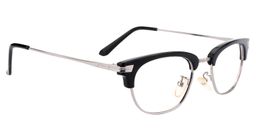 Adrian Rectangle Black Glasses2