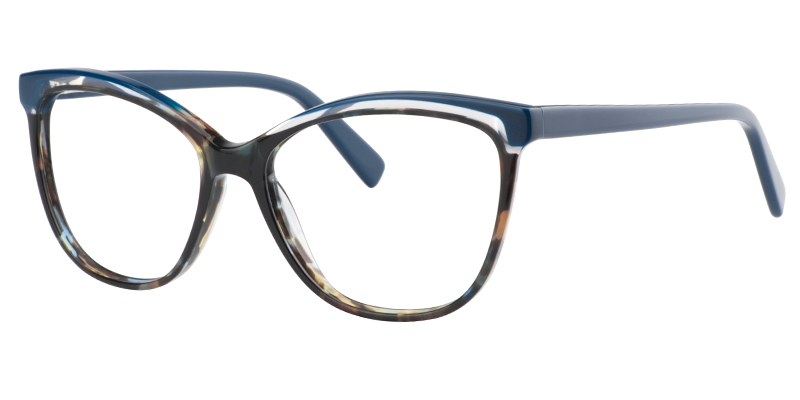 Cateye Dark Blue Glasses | Zeelool Eyeglasses2