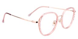 Estelle Round Pink Glasses3